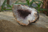 Natural Zululand Amethyst Geodes x 2 from Jozini, South Africa