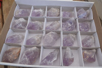 Natural Jacaranda Amethyst Crystals x 20 From Zambia