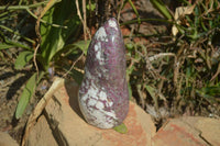 Polished Rubellite Pink Tourmaline Standing Free Form x 1 From Madagascar