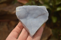 Natural Crystalline Blue Lace Agate Plates x 2 From Namibia