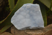 Natural Crystalline Blue Lace Agate Plates x 2 From Namibia