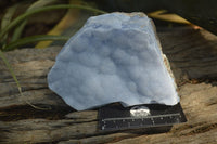 Natural Crystalline Blue Lace Agate Plates x 2 From Namibia