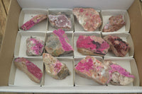 Natural Salrose Cobaltion Dolomite Specimens x 12 From Kakanda, Congo