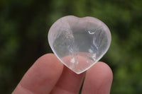 Polished Girasol Pearl Quartz Gemstone Hearts x 35 From Madagascar