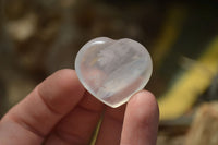 Polished Girasol Pearl Quartz Gemstone Hearts x 35 From Madagascar