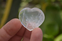 Polished Girasol Pearl Quartz Gemstone Hearts x 35 From Madagascar