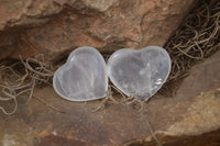 Polished Girasol Pearl Quartz Gemstone Hearts x 35 From Madagascar