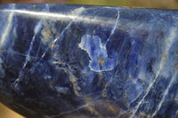 Polished Sodalite Standing Free Forms x 3 From Kunene River, Namibia