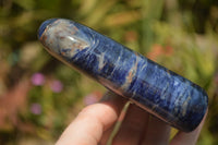 Polished Sodalite Standing Free Forms x 3 From Kunene River, Namibia