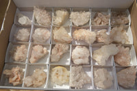 Natural Clear Quartz Crystal Clusters x 24 From Madagascar