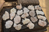 Natural Clear Quartz Crystal Clusters x 24 From Madagascar