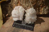 Natural Clear Quartz Crystal Clusters x 24 From Madagascar