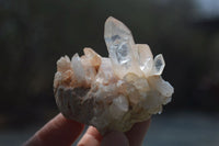 Natural Clear Quartz Crystal Clusters x 24 From Madagascar