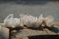 Natural Clear Quartz Crystal Clusters x 24 From Madagascar