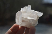 Natural Clear Quartz Crystal Clusters x 24 From Madagascar