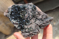 Natural Libethenite Crystals On Dolomite Matrix Specimens x 3 From Shituru, Congo