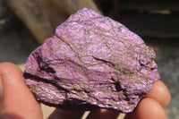 Natural Metallic Purpurite Cobbed Specimens x 12 From Erongo, Namibia