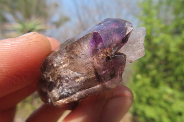 Natural Smokey Amethyst Crystals x 20 From Chiredzi, Zimbabwe