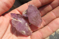 Natural Smokey Amethyst Crystals x 20 From Chiredzi, Zimbabwe