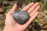 Polished Polychrome Jasper Gemstone Hearts x 6 From Madagascar