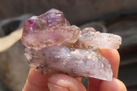 Natural Smokey Amethyst Crystals x 20 From Chiredzi, Zimbabwe