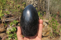 Polished Black Tourmaline Standing Free Form x 1 From Madagascar