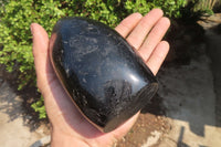 Polished Black Tourmaline Standing Free Form x 1 From Madagascar