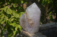 Polished Smokey Amethyst Window Quartz Point x 1 From Akansobe, Madagascar