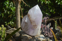 Polished Smokey Amethyst Window Quartz Point x 1 From Akansobe, Madagascar