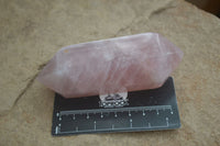 Polished Double Terminated Rose Quartz Points x 12 From Madagascar