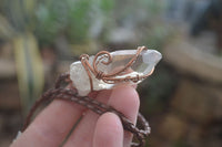 Hand Made Mixed Copper Wire Wrapped Pendants x 6 From Southern Africa