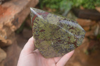 Polished "Dragons" Blood Stone Point x 1 From Tshipise, South Africa