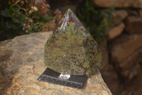 Polished "Dragons" Blood Stone Point x 1 From Tshipise, South Africa