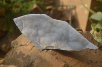 Natural Crystalline Blue Lace Agate Plates x 2 From Namibia