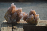 Natural Ametrine Spirit Quartz Clusters x 2 From Boekenhouthoek, South Africa