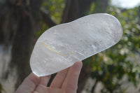 Polished Clear Quartz Standing Free Forms x 2 From Madagascar