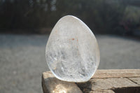 Polished Clear Quartz Standing Free Forms x 2 From Madagascar