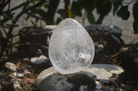 Polished Clear Quartz Standing Free Forms x 2 From Madagascar