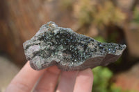 Natural Libethenite Crystals On Dolomite Matrix Specimens x 6 From Shituru, Congo