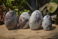 Polished Rubellite Pink Tourmaline Standing Free Forms x 6 From Madagascar