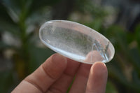 Polished Clear Quartz Palm Stones x 40 From Madagascar