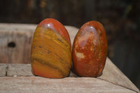 Polished Red Jasper Standing Free Forms x 6 From Madagascar