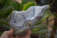 Natural Blue Lace Agate Specimens x 2 From Nsanje, Malawi