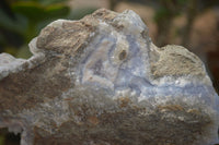 Natural Blue Lace Agate Specimens x 2 From Nsanje, Malawi