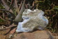 Natural Blue Lace Agate Specimens x 2 From Nsanje, Malawi