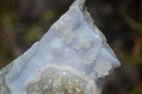 Natural Blue Lace Agate Specimens x 2 From Nsanje, Malawi