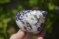 Polished Lepidolite Standing Free Forms x 3 From Zimbabwe