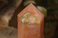 Polished Orange Twist Calcite Towers x 2 From Madagascar