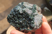 Natural Libethenite Crystals On Dolomite Matrix Specimens x 2 From Shituru, Congo