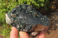 Natural Libethenite Crystals On Dolomite Matrix Specimens x 2 From Shituru, Congo